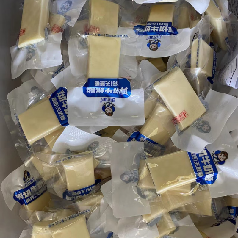 食怀内蒙古朴珍琪木格500g厚切牛奶酪羊奶酪驼奶酪高钙无蔗糖奶块奶砖 500g厚切牛奶酪
