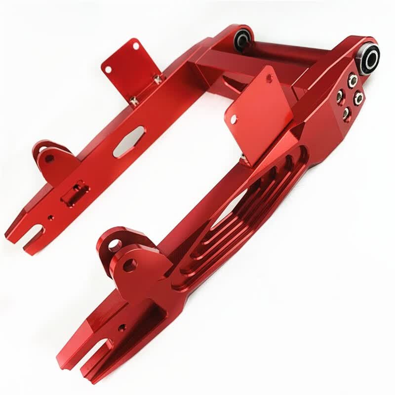 允和美 适用鬼火福喜 小龟 战速改装cnc加厚实心铝合金车架平叉 短款