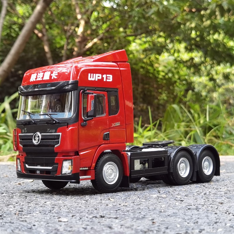 跃纪生(yuejisheng) 原厂1:24 陕汽牵引车x3000 拖头工程卡车模型