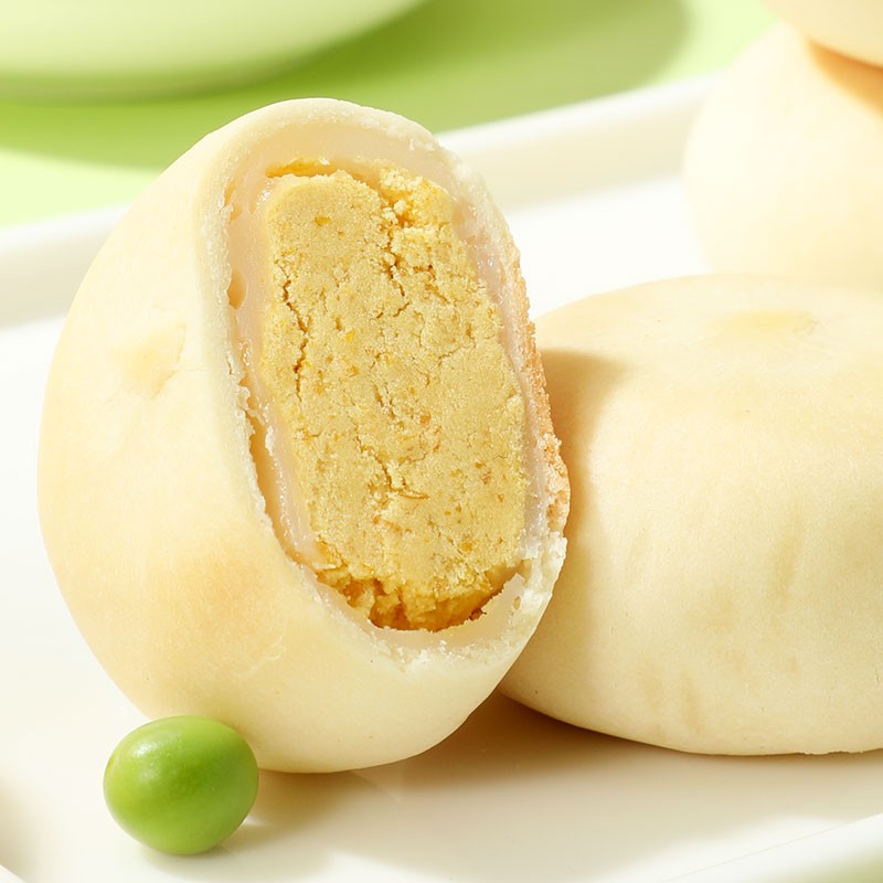 味滋源办公室休闲小零食 特产美食 独立包装小吃 饱腹代餐追剧零食 绿豆饼 抹茶味 300g