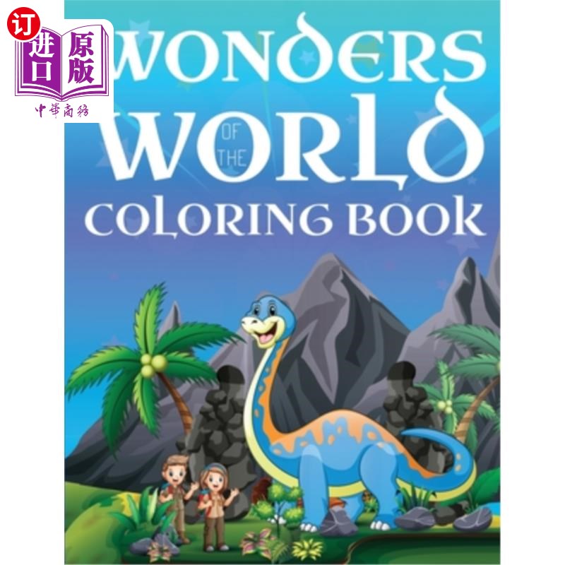 海外直订wonders of the world coloring book: a coloring book of