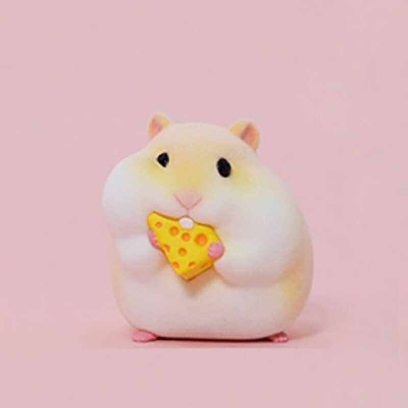 仓鼠盲盒网红吃货小仓鼠盲盒 树脂模型可爱萌宠车载桌