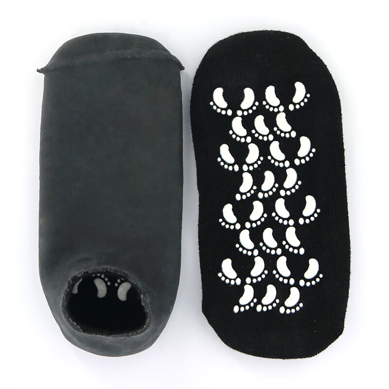 精油袜 保湿凝胶袜足膜防裂袜凝胶美容凝胶袜子 黑 均码