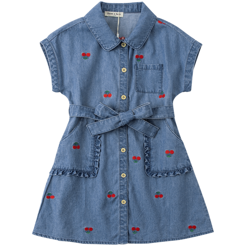 davebell��ά����Ůͯ����ȹ�ļ��д�ͯţ��ȹ��װ��ͯ��������ȹ��ͯװDKY17996ţ����110cm 152Ԫ