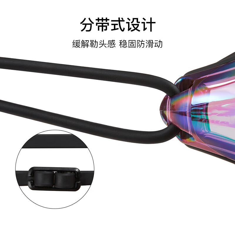 阿瑞娜（arena）青少年儿童竞速泳镜进口防雾先锋游泳镜防水高清舒适徐嘉余同款 紫色-非镀膜(500)防雾先锋 平光