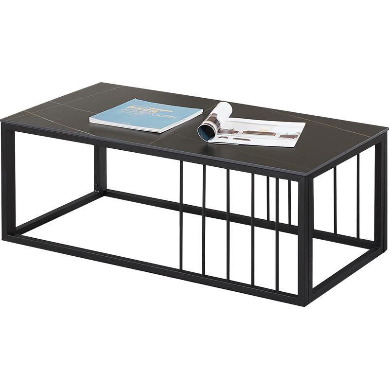 kuoson 办公茶几现代简约会客休闲洽谈 岩板大茶几