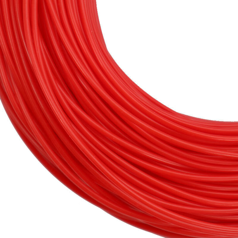 编篮子材料手工塑料pe藤线仿藤编筐diy实心圆彩色腾 红色-实心直径2