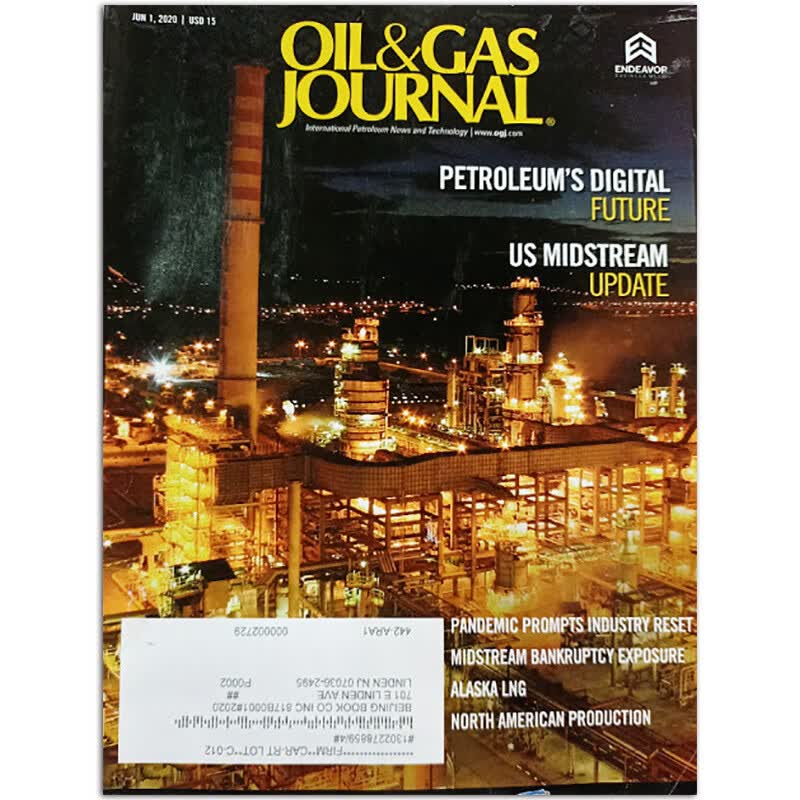 【单期可选】Oil&Gas Journal 美国石油与天然气杂志 2019/20/21年 英文英语杂 2020年6月刊