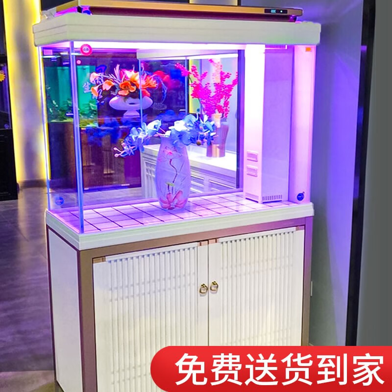 森森(sunsun)【包安装】森森鱼缸水族箱生态造景玻璃底滤大型鱼缸客厅