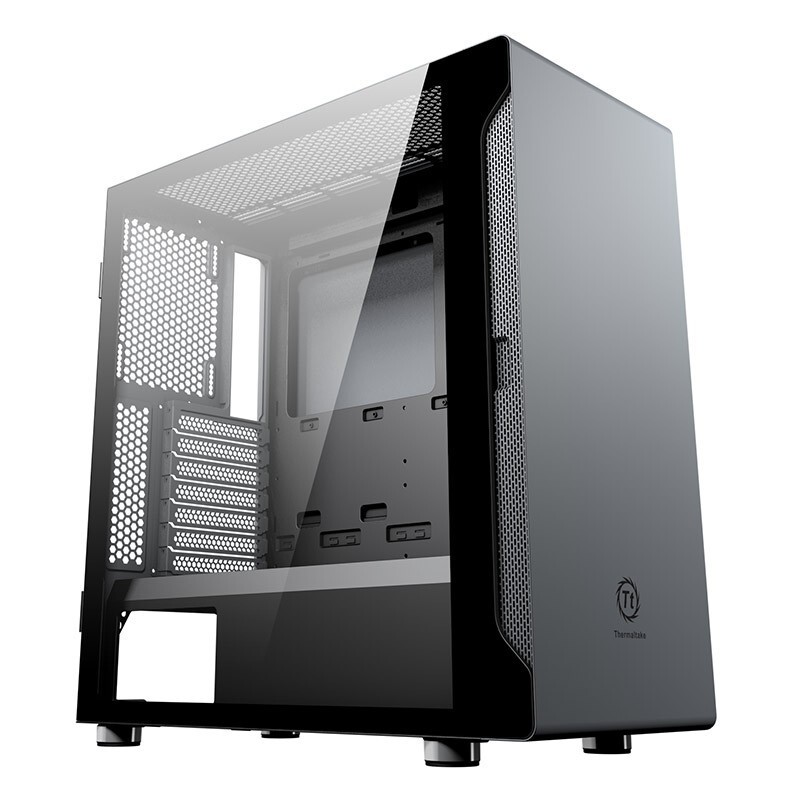 Tt（Thermaltake）启航者A1 Pro 钛灰银 机箱水冷电脑主机（支持ATX主板/支持360水冷/磁吸玻璃开窗侧透/U3）