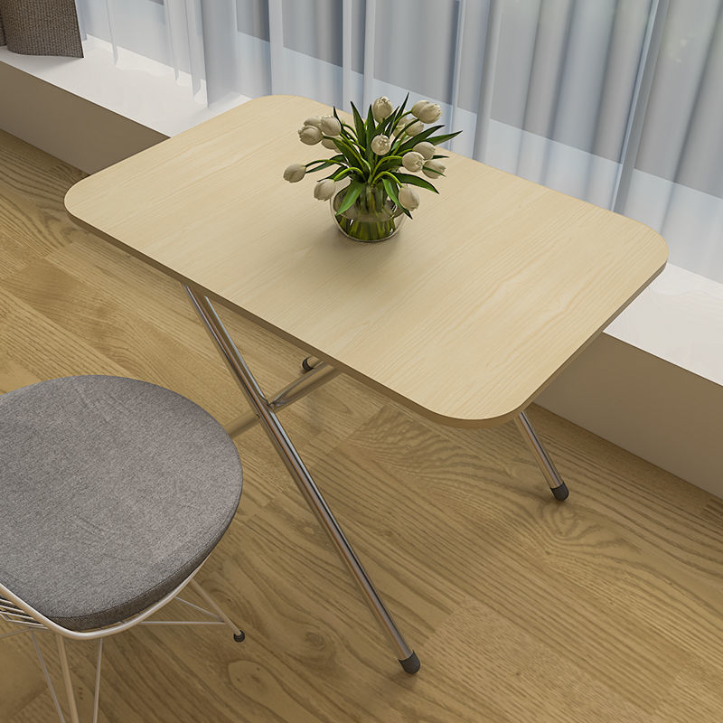 野便携折叠6人折叠桌家用小户型吃饭桌便携桌户外学习地推摆摊宿 珍珠