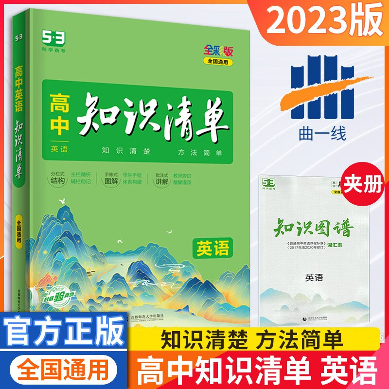 2023新版53高中知识清单英语