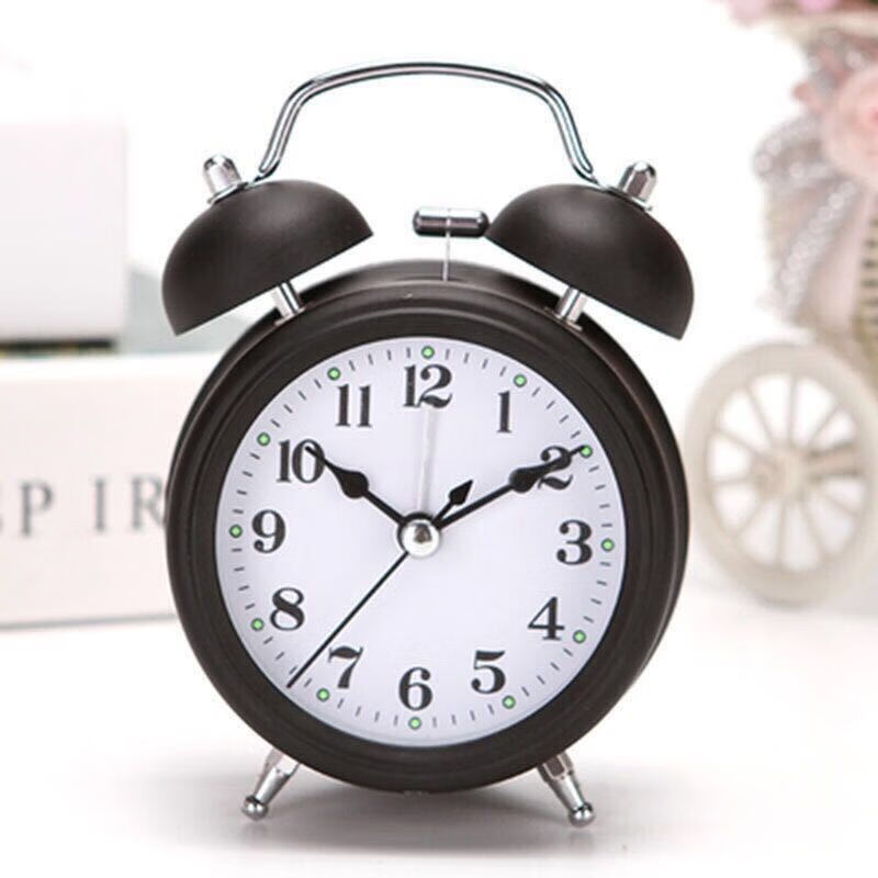 聪亭 闹钟床头学生创意夜光闹铃多功能金属儿童卧室电子小闹表卡通 3