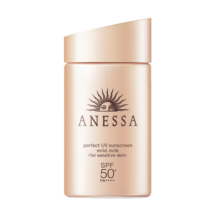 安热沙Anessa 日本进口安耐晒粉金瓶 SPF50+ PA++++亲肤型防晒乳60ml