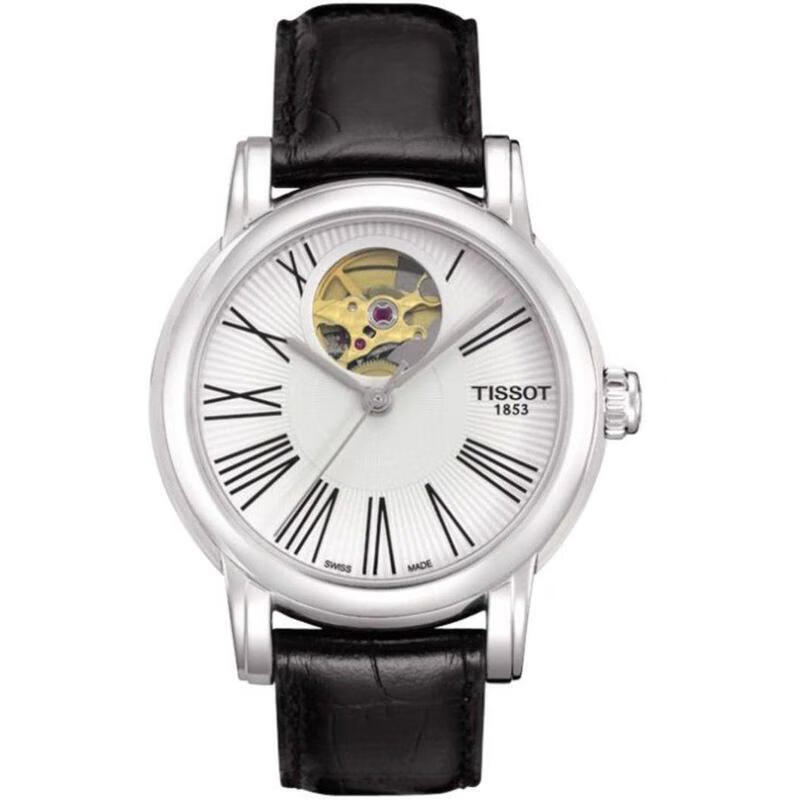 天梭(tissot)女士手表 automatic 时尚气质百搭 心形自动手表 送女友