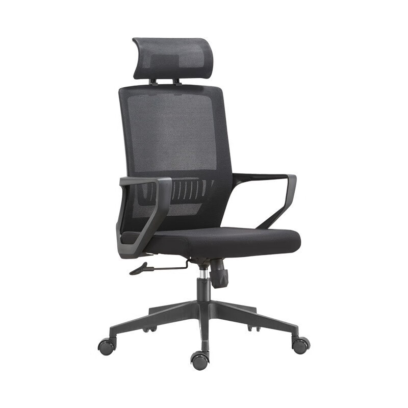 大匠传成 办公椅 老板椅职员椅会议椅电脑椅家用靠背转椅 黑色 DJ-XMW-6374