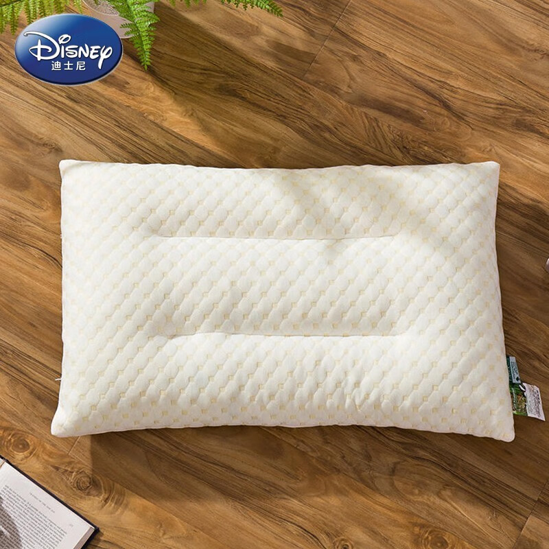 迪士尼（Disney）乳胶定型枕按摩家用乳胶枕超柔脊椎枕头芯枕芯 水立方碎乳胶枕（大号40*60cm） 单只装