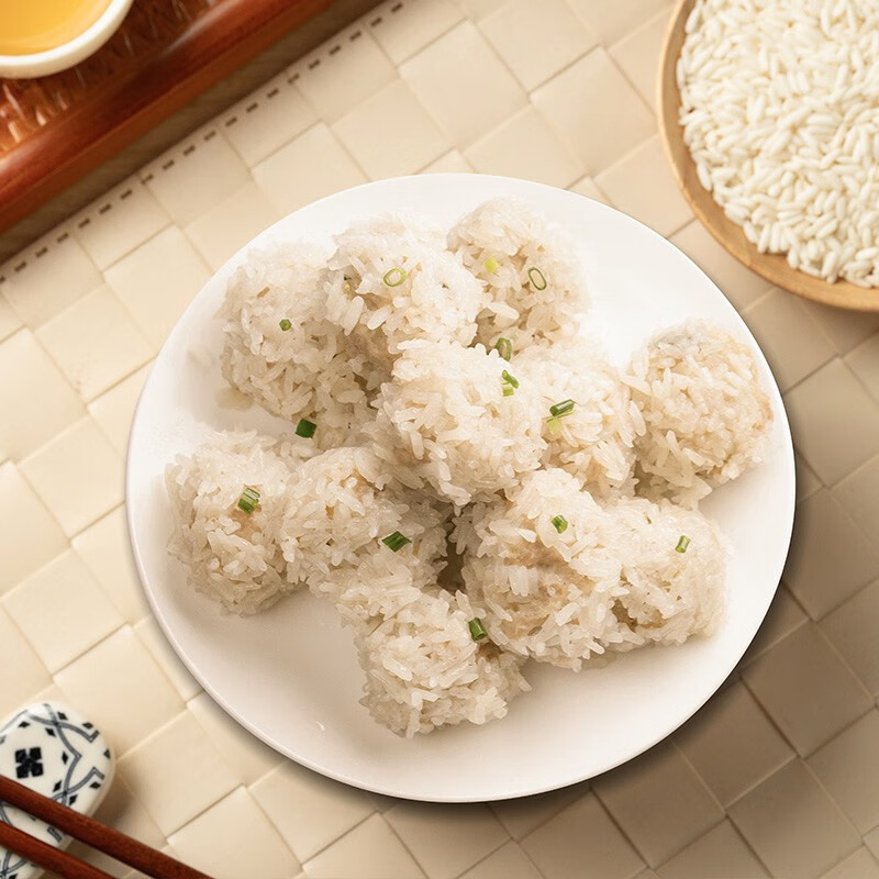 泛洲滋味轩泛洲滋味珍珠圆子糯米猪肉丸子加热即食半成品菜预制菜湖北