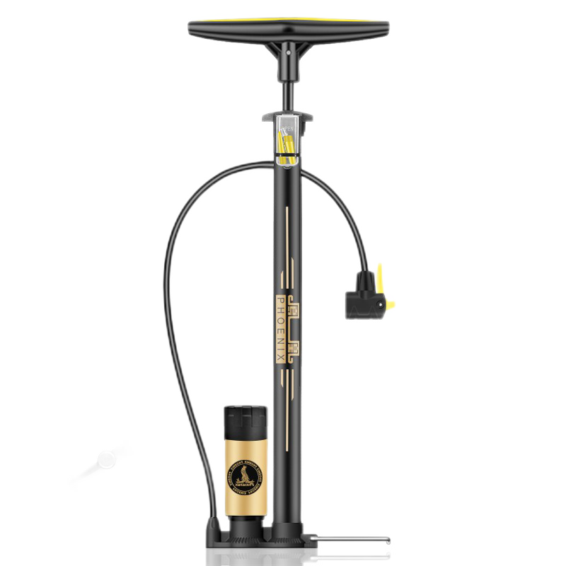 凤凰（Phoenix）高压打气筒自行车电瓶电动车汽车篮足气球美英法嘴便携骑行充气泵 【推荐】外置高压+气压表160PSI