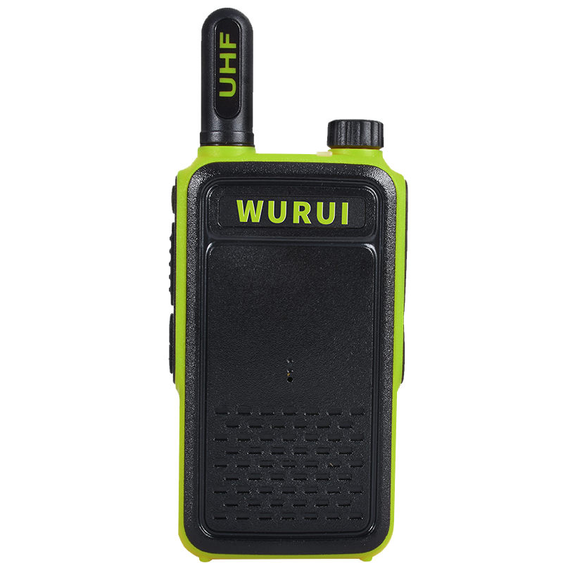 武瑞（wurui） 超薄对讲机无线呼叫器酒店物业手持机迷你微型手台商用小机小型美容美发 绿色短款