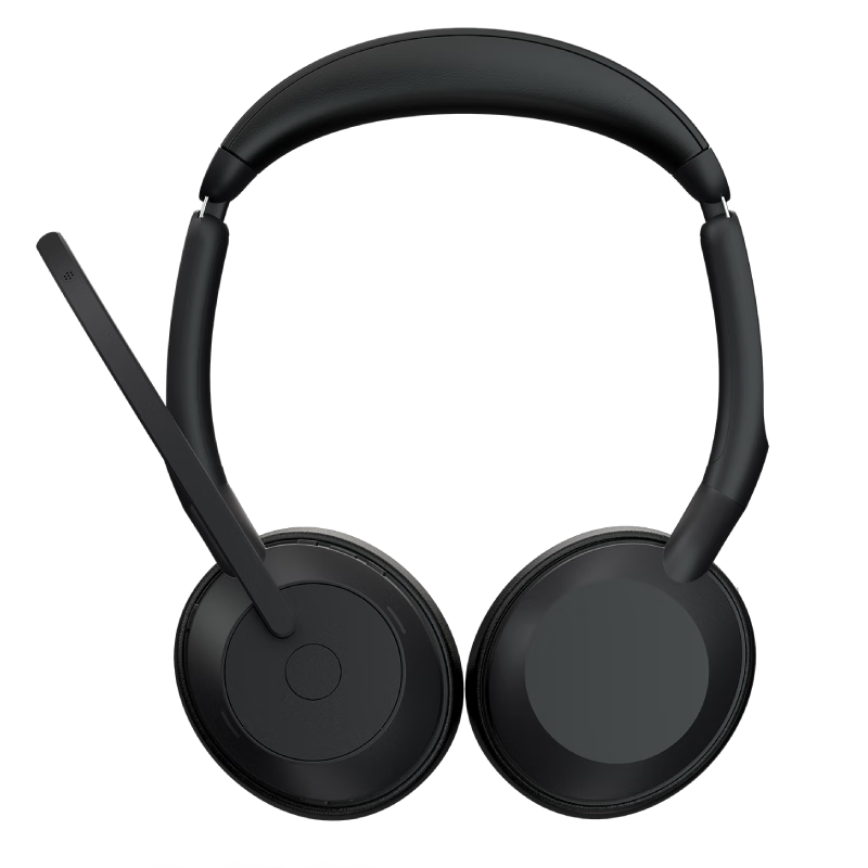 捷波朗(Jabra)电脑办公会议通话话务员客服电销专用耳麦在线教育头戴式蓝牙降噪耳机Evolve2 55 MS