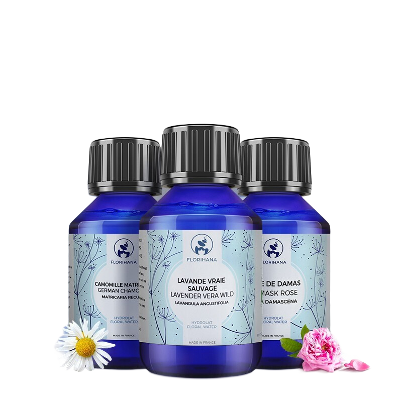Florihana馥家法國F家旅行純露套裝補(bǔ)水保濕爽膚化妝水100ml*3 旅行尊享A 大馬+薰衣草+橙花