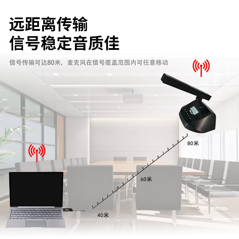 Gmtd 远程视频会议麦克风无线话筒会议室音响设备套现场扩声电脑笔记本usb专业远距离收音鹅颈电容麦 CL01升级款+S502长咪杆