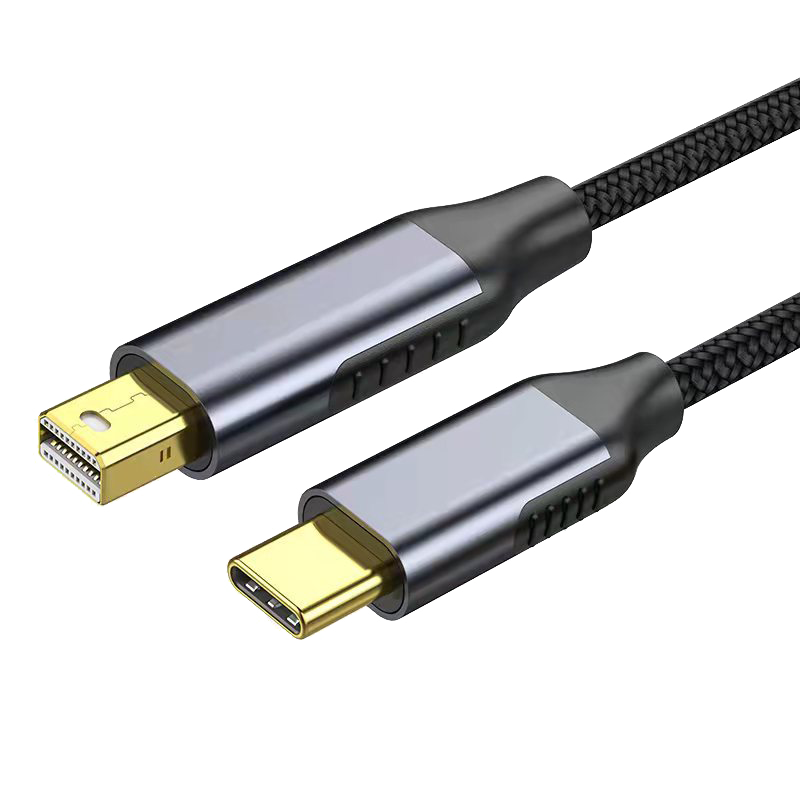 連拓 Type-C轉(zhuǎn)Mini DP高清連接線 通用MacBook蘋果16/15 USB-C轉(zhuǎn)換器數(shù)據(jù)轉(zhuǎn)接線拓展塢轉(zhuǎn)雷電接顯示器