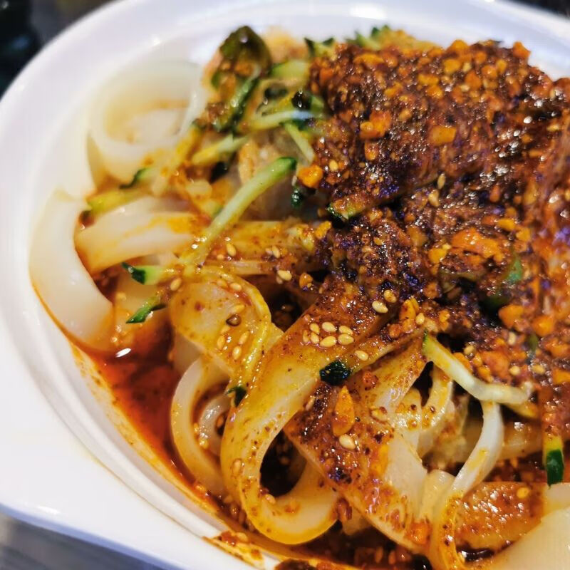 花农氏甘肃兰州小吃特产酿皮子凉皮面速食开袋即食面皮水洗高担酿皮让