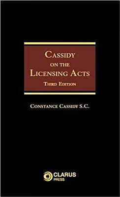 预订 cassidy on the licensing acts: third edition