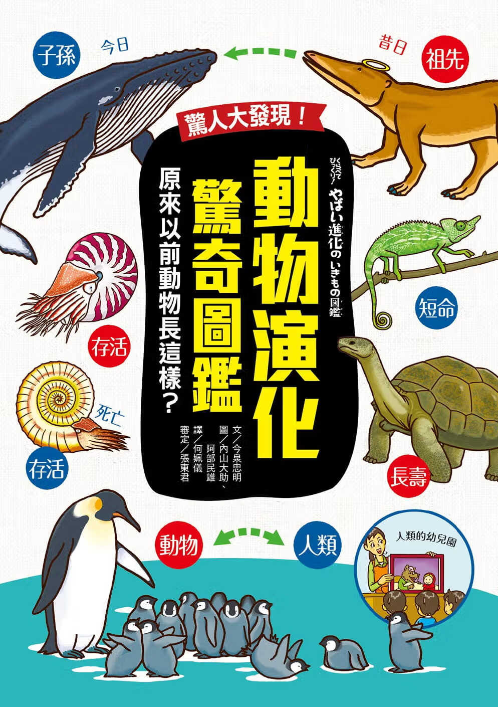 预售 今泉忠明 惊人大发现！动物演化惊奇图鉴：原来以前动物长这样？采实文化
