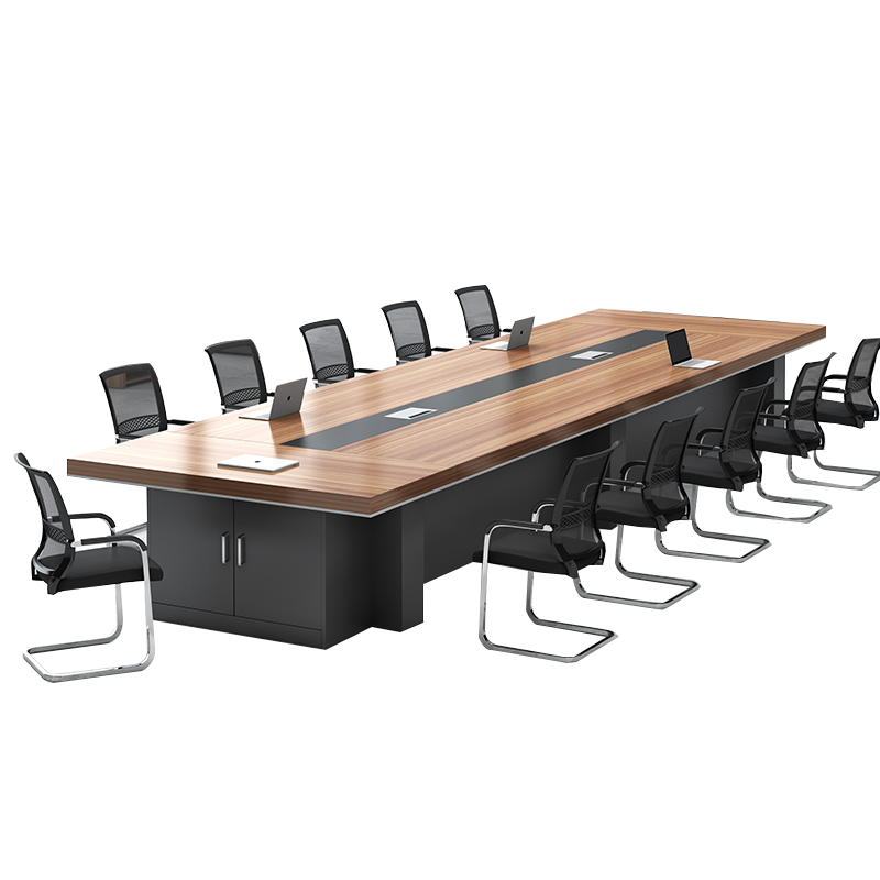 欧宝美办公家具会议桌长条形办公桌培训桌操作台现代简约4.5米