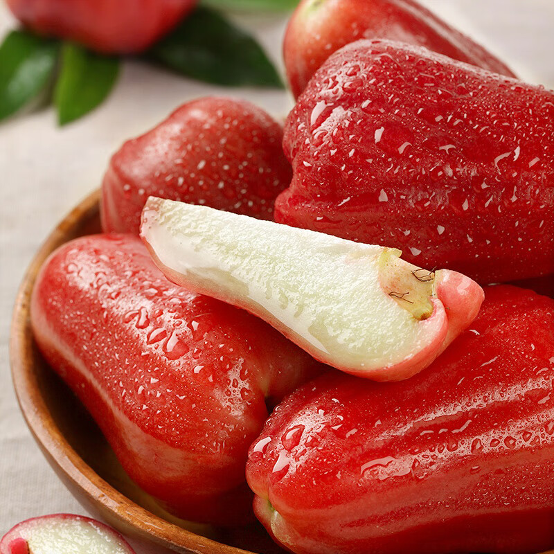 红宝石莲雾果精选红莲雾当季新鲜热带水果孕妇 红宝石莲雾中果2斤带箱