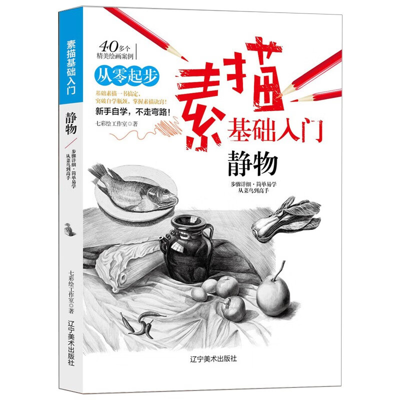 素描基础入门(静物)铅笔画初学者美术书零基础入门书 素描速写教程