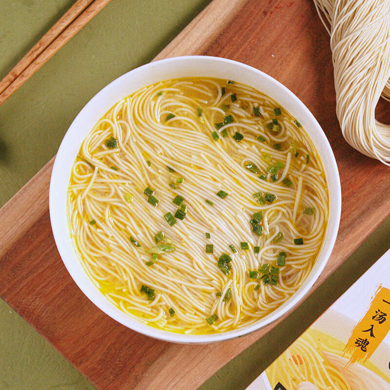 虎钢馋鸡汤银丝面江南苏州上海常州特产细面早餐面半干面条汤面 2盒装