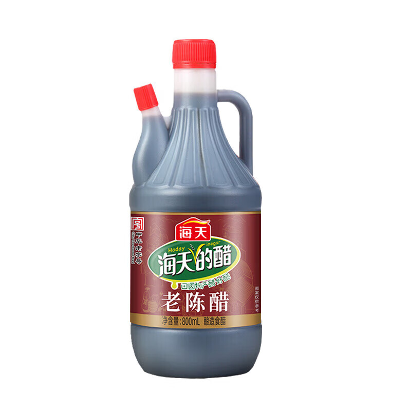 海天 老陈醋800ml/瓶 凉拌点蘸炒菜腌制糖醋酸辣酿造调料陈醋 800ml*1
