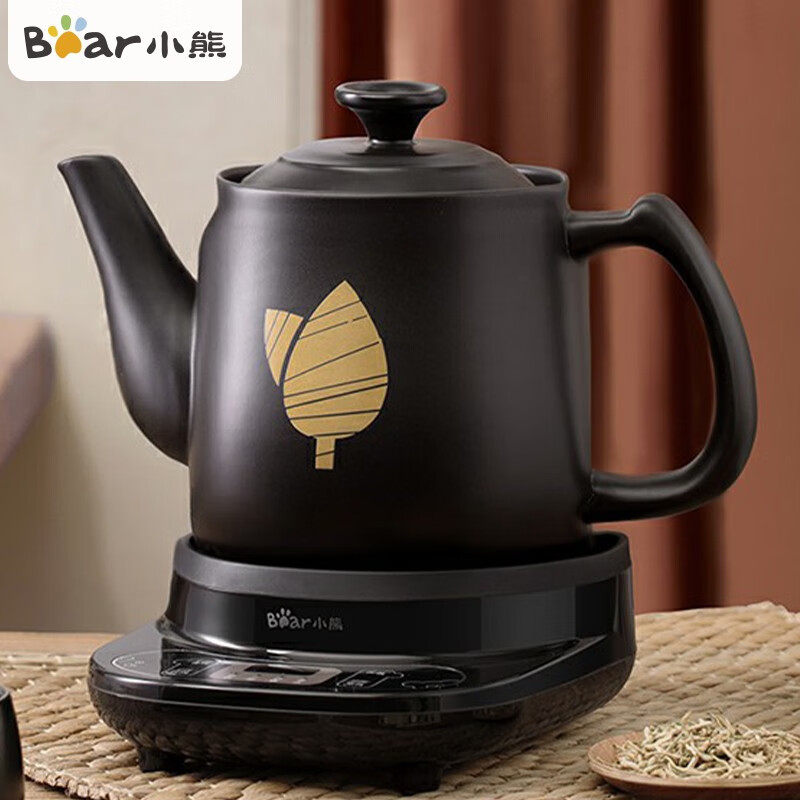 小熊(bear)中药锅煎药壶全自动 4l大容量分体式陶瓷电熬药养生壶 中药