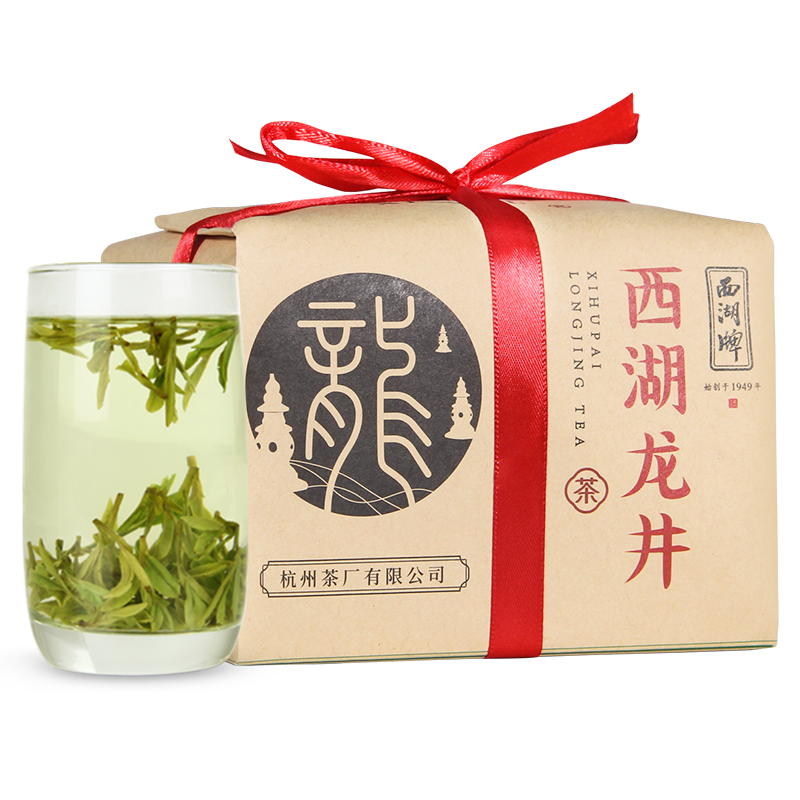 西湖牌2024新茶 绿茶明前特级西湖龙井老茶树茶叶传统纸包250g