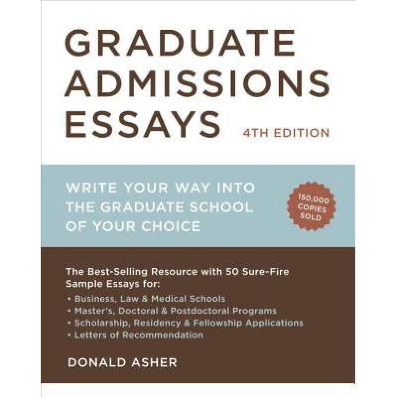 预订 graduate admissions essays: write your way i. 英文原版
