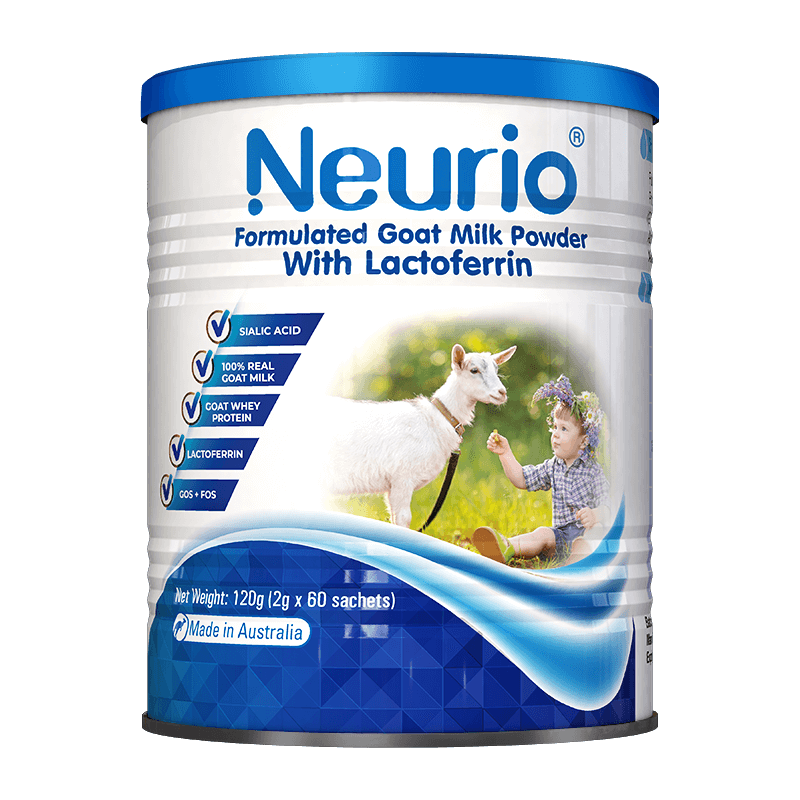 纽瑞优(Neurio)N-乙酰X经氨酸乳铁蛋白调制羊奶粉 宝宝适用澳洲进口120g100029234689