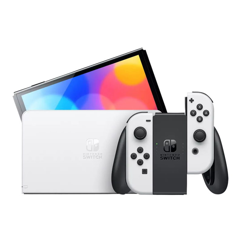 任天堂（Nintendo） Switch NS掌上游戏机 OLED主机 港版白色 续航加强版 便携家用体感掌机实付1865.55元