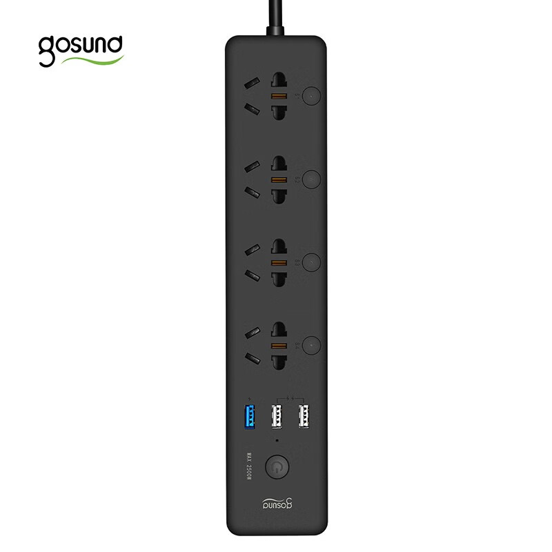 gosund智能排插分控排插插座新国标语音联动控制wifi排插USB插线板接线板智能排插CP5-B