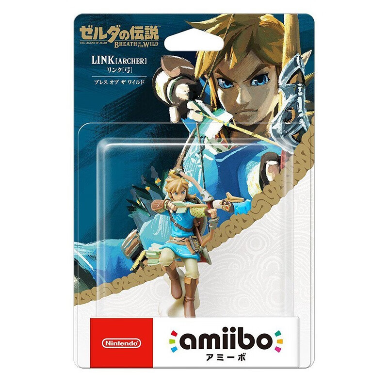 卡盟文创ns任天堂塞尔达传说守护者amiibo狼林克弓四英杰荒野之息玩具