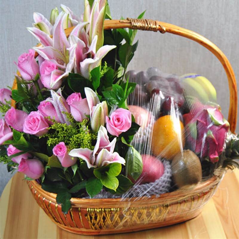 花店看病人 元旦礼物 新年 春节 长辈礼物 北京清华长庚医院探望果篮