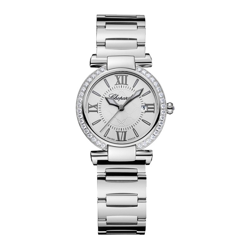 【二手95新】萧邦imperiale系列28mm精钢镶钻女表388541-3004二手钟表