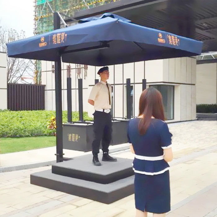 定制适用岗亭保安亭户外值班站岗岗亭门岗亭售楼部形象礼宾岗亭玻璃站
