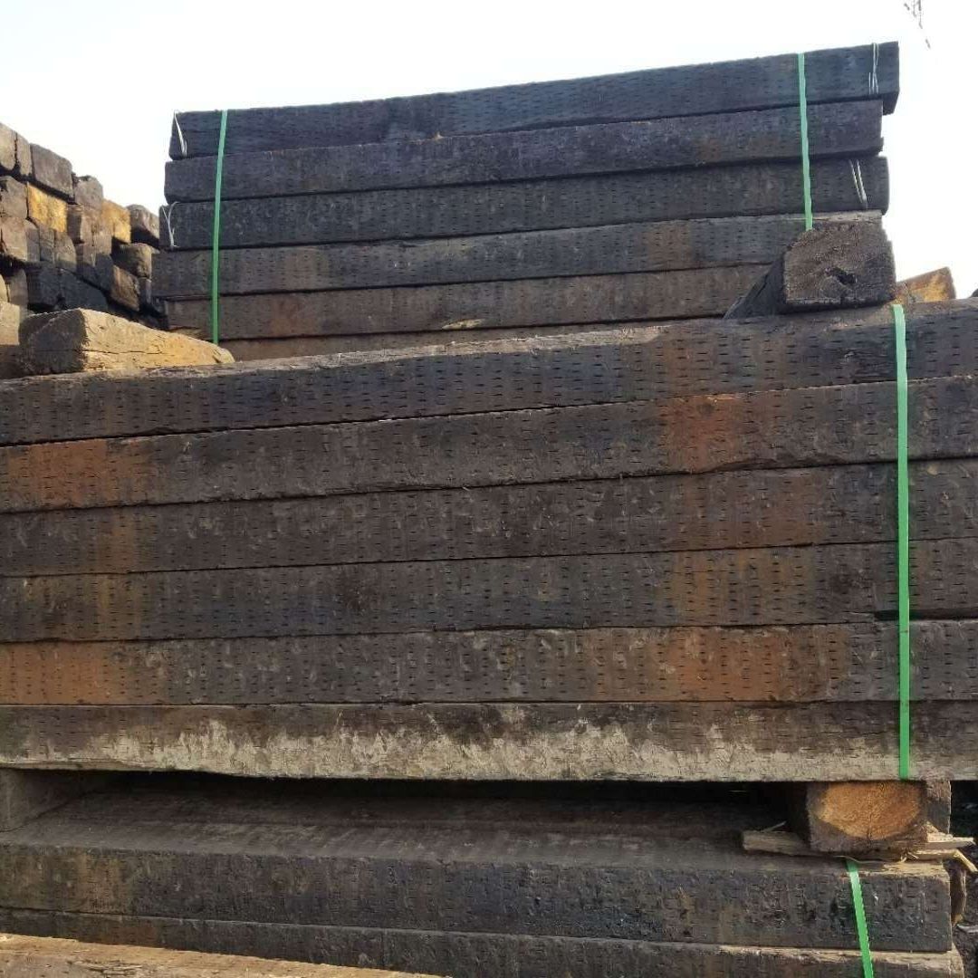 定制适用湿地公园装饰枕木 园林绿化铺路防腐枕木 庭院设计 10根起批