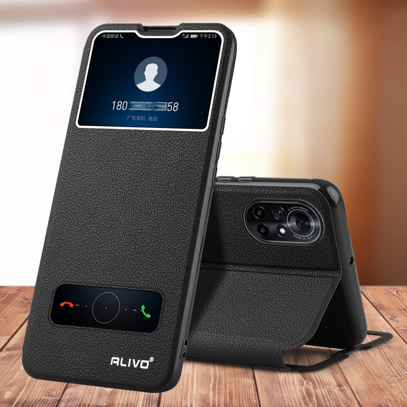 alivo 适用荣耀v40轻奢版手机壳华为v40保护套ala翻盖式yok全包防摔