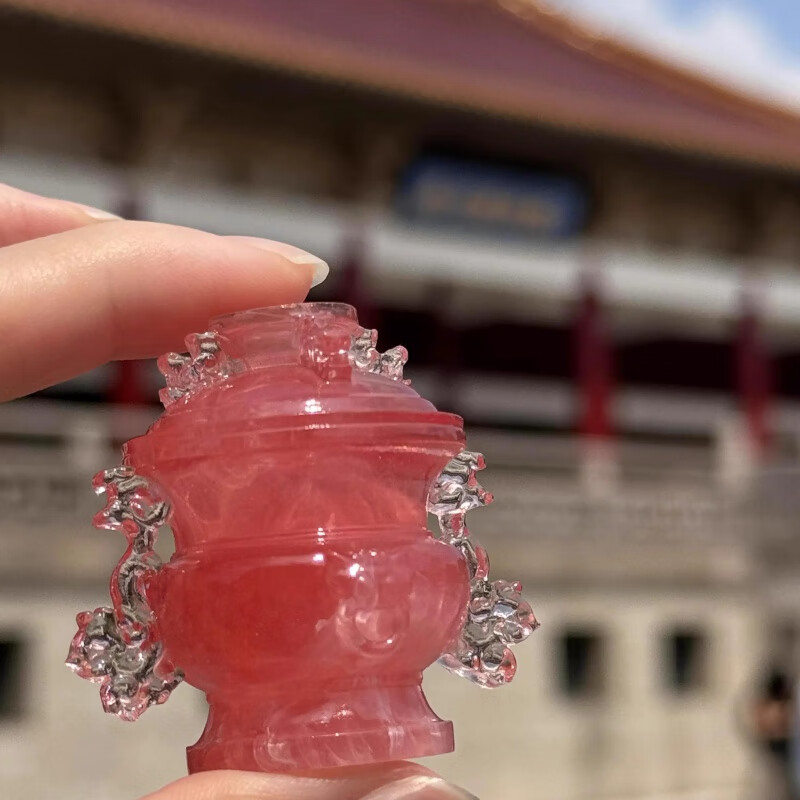 南京博物馆文创冰箱贴芙蓉石蟠螭小粉炉 芙蓉石蟠螭小粉炉【1个】