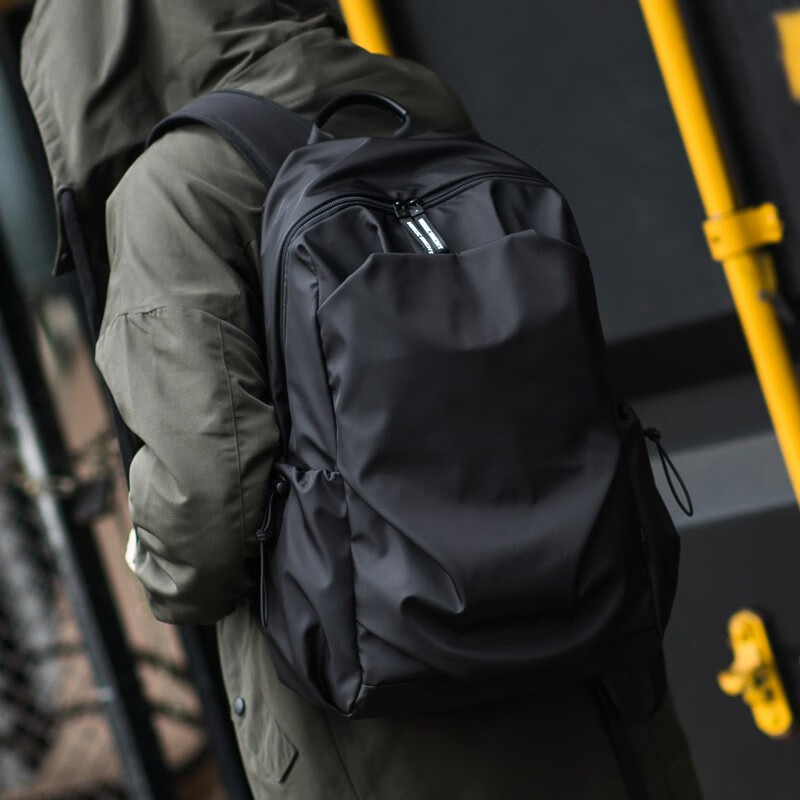 Colrtn Kwecr男士2025新款双肩包大容量背包户外防水旅行包书包初高中生电脑包 CK大号黑色47*30*19